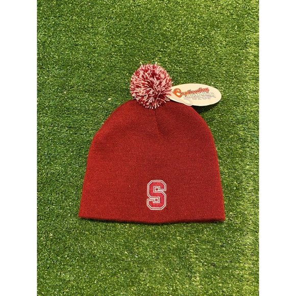 Stanford Cardinal winter hat pom beanie new NWT red Captivating Headwear - Picture 2 of 4